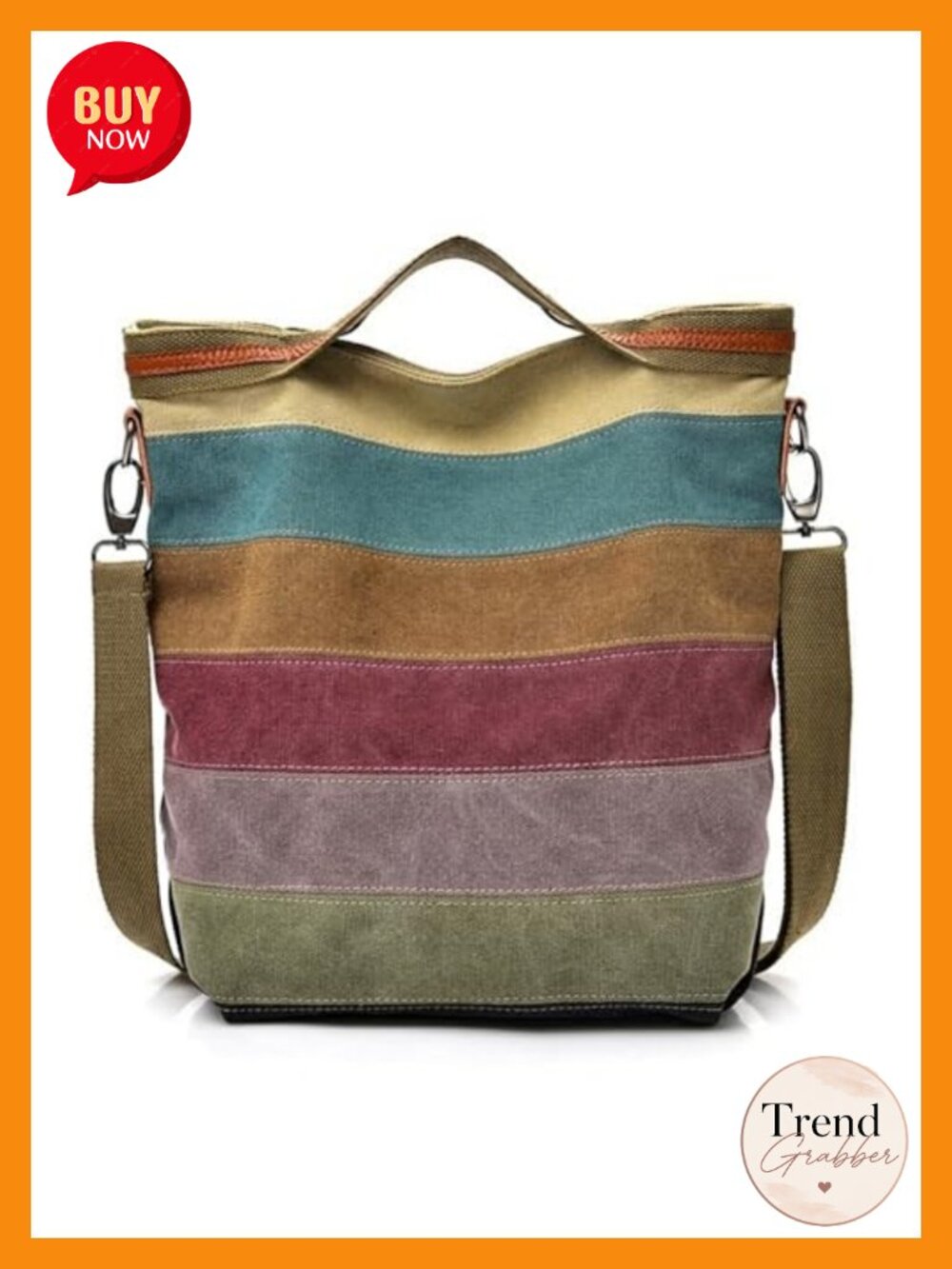 Canvas Hobo Tote Bag Crossbody Purse with Adjustable Strap Large Capacity